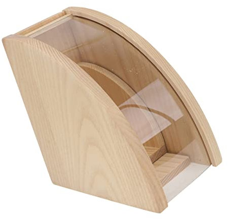 TOPPERFUN Kaffeefilterhalter Aus Holz Dekorativer Filterpapierständer Für Haushalt Und Kaffeebar Großes Fassungsvermögen Elegantes Design Praktische Aufbewahrung Für Kaffefilterpapier
