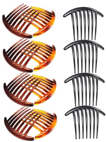 BESTYASH Accessori Pettini per Chioma Laterali 12 Pezzi 7 Denti Leggeri Resistenti per Ragazze Chioma Medi e Lunghi Uso Quotidiano e Feste