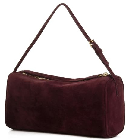 DONNAIN Wildleder Handtasche Damen, Crossbody Bag, Umhängetasche | Lederhandtasche Damen Echtleder, Wildleder Tasche Damen, Kleine Schultertaschen, Modisch Suede Bag mit Verstellbarem Riemen