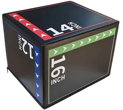 Baoblaze Scatola Pliometrica, Box Da Salto in Pvc, 30x35x40 Cm Attrezzi per Saltare per Allenamento Design Versatile 3 in 1 per Salto, Equilibrio E Coordinazione è per Adulti E Bambini, Style D