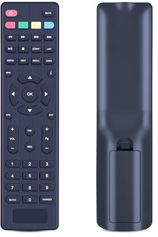 TCNOUMT Telecomando di ricambio compatibile con ricevitore satellitare PremiumX HD 221S FTA HD Digital DVB-S/DVB-S2 Mini ricevitore satellitare HD 521-B FTA| HD 520SE-B FTA