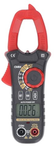 Hyuduo Pinza Amperometrica Digitale 1000A Tester di Corrente AC DC Multifunzionale Ad Alta Precisione con Induzione NCV e Torcia a LED per Elettricisti e Bricolage