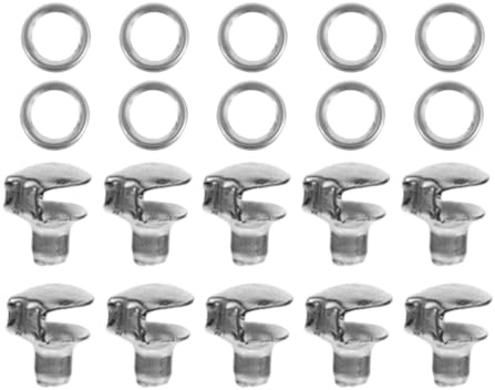 YOSADIER 10 pezzi Fibbie Metalliche per Lacci Scarponi Resistenti Ganci per Scarpe da Trekking Outdoor Accessori Sportivi per Montagna e Campeggio