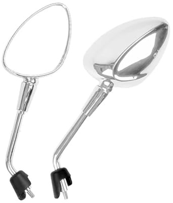 Lenkerendenspiegel Für Für Vespa Für Sprint 50 150 Für Sprint 125 150 GTS300 Motorrad-Seitenrückspiegel Galvanikzubehör Motorrad Rückspiegel(Long Rod)