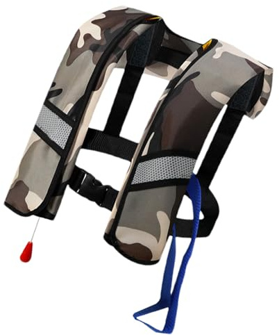 Giubbotto salvagente gonfiabile, per adulti, per gli appassionati di sport acquatici, per garantire la sicurezza notturna per da crociera, lavoro marittimo