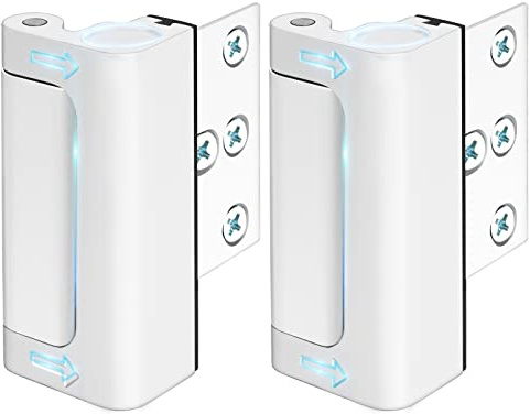 Door Lock for Front Door Kids Safety - Home Security Door Reinforcement Locks Child Proof for Doors Latches for Top of Inside Childproof Flip for Night Bedrooms Apartment Add Extra Lock