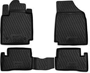 Element Passgesnaue Premium Antirutch Gummi Fußmatten - Nissan Micra III K12, 2002-2010