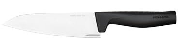 Fiskars Coltello da cuoco, Hard Edge, Design Elegante, Lunghezza totale: 30,1 cm, Acciaio Inossidabile/Plastica, 1051748