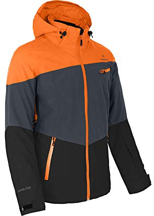 Bergson RUKA | Herren Skijacke - wasserdicht (20.000 mm) & verschweißte Nähte, Winddicht & atmungsaktiv (20.000 g/m²), Unterarm-Ventilation, warm wattiert (120g/80g), elastisch & wasserdichte RVs, ab
