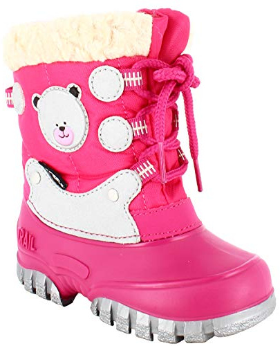 Spirale Småbarn, Flickor, Pojkar, Fodrade Vinterstövlar, Snöstövlar silver/grå, fuchsia, 26 EU