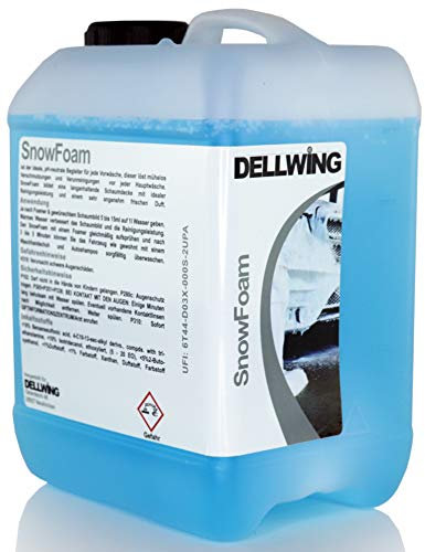 DELLWING Snow Foam WasserMelone 10 L - Ideal für die sanfte Vorwäsche - Bildet eine dicke und langanhaltende Schaumdecke mit einem schönen Duft