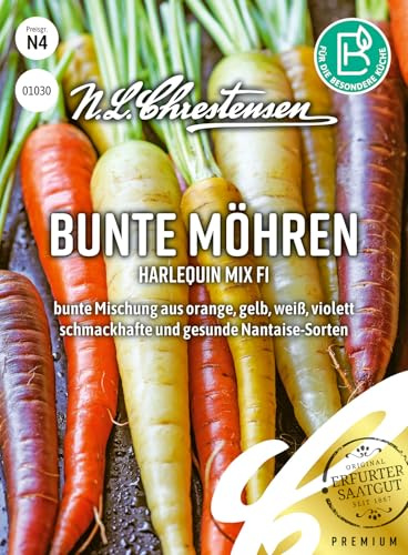 Bunte Möhren Harlequin Mix F1 N.L.Chrestensen Samen 1030