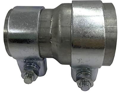 Rohr Reduzierstück Auspuff Adapter inkl. 2 Befestigung Schellen Breitbandschelle Reduzierverbinder Reduzierung Verbindungsstück Rohrreduzierung Rohrverbinder (Ø 65 mm auf Ø 75 mm)