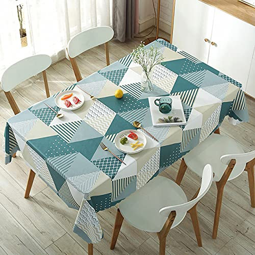 Rechteckige Runde Tischdecke wasserdichte Kunststoff Öldichte Tischdecken Tischdecke Wohnkultur Weihnachten Tischdecke Picknickdecke,016,140x180cm