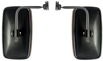 MelTruck® 2x Außenspiegel Rückspiegel 285x150mm Bagger Traktor LKW mit Spiegelhalter ø18 mm
