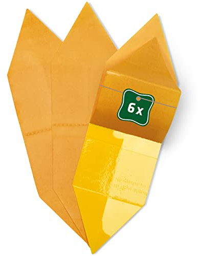 GARDIGO® Gelbsticker - 6er Set Gelbtafeln I Blattläuse bekämpfen Trauermücken bekämpfen I Geruchsneutraler Klebstoff I Einfache Anwendung I Trauermücken und Blattlausbekämpfung I Pflanzenschutz