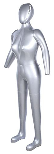RANRAO Female Tailors Dummy Aufblasbare Schaufensterpuppe Modell Torso PVC Mannequin Body Form Mannequin Display Form für DIY Halloween Deko Spoof