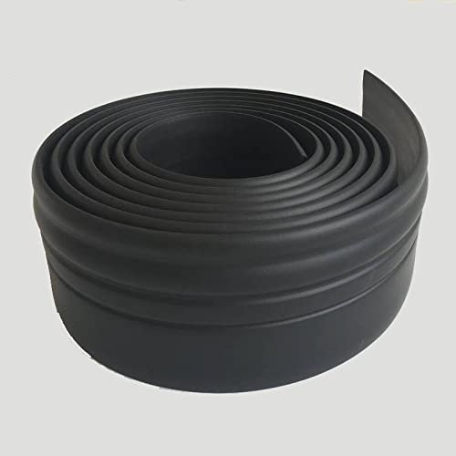 Guest Ruyunlai Selbstklebende Wandaufkleber Grenze 6cm X 600cm, Tapetenbordüre Selbstklebend Bordüre, Wasserdichte Wandbordüre für Zuhause Büro Hotel DIY Dekoration Schwarz