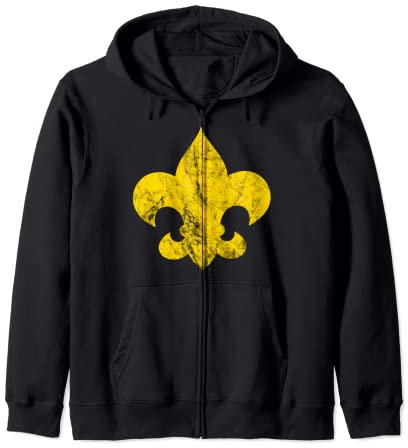 Scout Giglio Scout Icona Camper Segni Scout Scout Felpa con Cappuccio