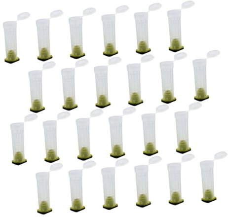 CIMAXIC 30-teiliger Kunststoff-bienenkäfig Bienenhaus Für Bestäubung Bienentransportkäfig Zuchtgerät Schutznetz Imkerwerkzeug