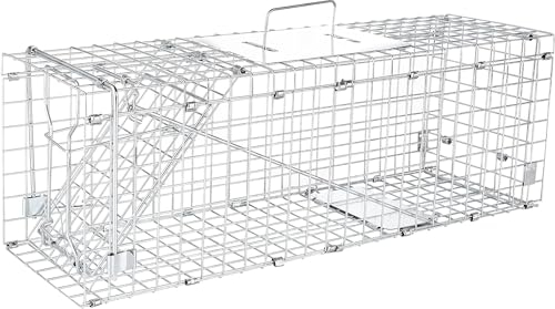 Elbe Safe piège à martre Vivante, piège à Animaux à Fil Vivant, galvanisé, résistant aux morsures, piège à Chat, piège à Renard, piège à Lapin, 61x18x21 cm, résistant aux intempéries