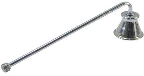 fxwtich Trompetenförmiges Kerzenwerkzeug, Edelstahl-Kerzenwerkzeug, Kerzenlöscher, Edelstahl-Trompetenform-Werkzeug Silber