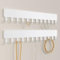 Organizador de joyas para colgar en la pared: soporte para cadenas, colgador de cadenas, soporte para joyas para colgar en la pared, color blanco, 2 unidades
