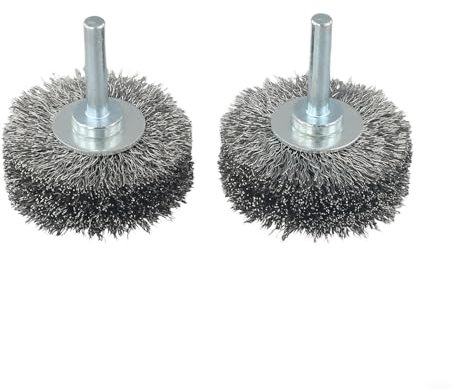 HEBEOT Lot de 2 brosses métalliques en acier inoxydable haute dureté pour meuleuse à matrice Outil rotatif