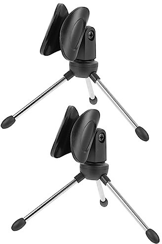 VICASKY 2stücke Mikrofonständer Tischmikrofonhalterung Mit Verstellbarem Stativ Und Clip Für Desktop Und Home-office-anwendungen Für Aufnahmen Und Podcasts