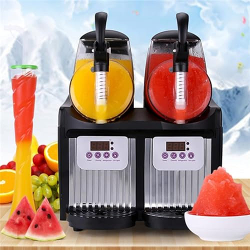 Commercial Ice Slush Machine, Professional Frozen Slushie Maker, Soft Ice Drink Juice Tea Coffee Dispenser