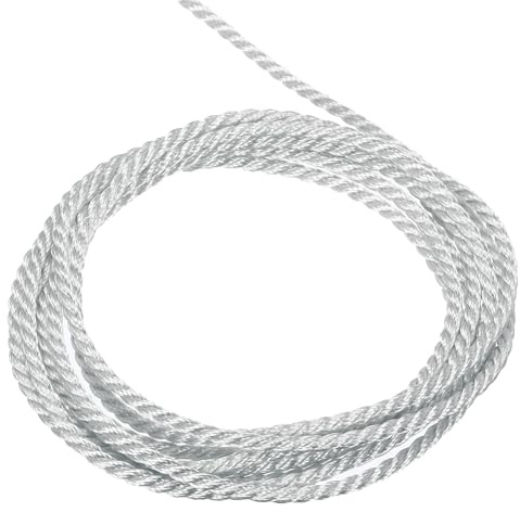sourcing map Filo intrecciato da 5 m, 2 mm, grigio argento, 5 m | Spago intrecciato a 3 strati, filo lucido per artigianato, sacchetti regalo, tende, decorazioni natalizie