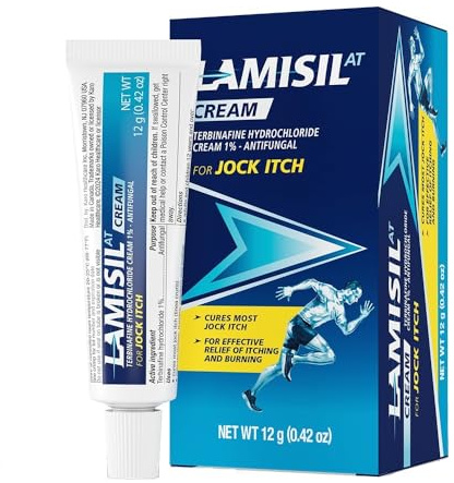 Lamisil Jock Itch Antifungal Cream | 1 Week Jock Itch Treatment | Clinically Proven | Fast and Effective Symptom Relief of Itching, Burning and Redness | 0.42 oz (12g)