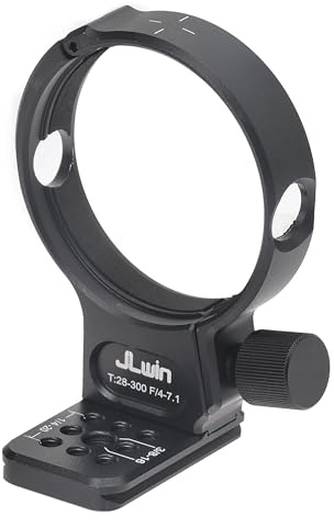 FOTGA Metall-Stativhalterung Objektiv Stativschelle Halterungsring 74mm für Tamron 28-300mm F/4-7.1 Di III VC VXD für Sony E-Mount Objektiv, unten mit 1/4&3/8 Schnellwechselplatte für Acra Stativ