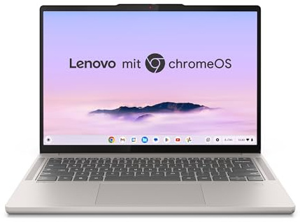 Lenovo Chromebook Plus Laptop | 14 WUXGA OLED Touch-Display | MediaTek Kompanio Ultra 910 | 16GB RAM | 256GB Speicher | Arm Immortalis-G925 Grafik | ChromeOS | QWERTZ | 3 Monate Premium Care