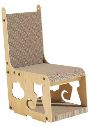 SZLIFE Griffoir pour Chat, Maison pour Chaton, cabane pour Chat, Coussin en Papier ondulé pour Dormir et se Reposer à l'extérieur, pour Plusieurs Chats