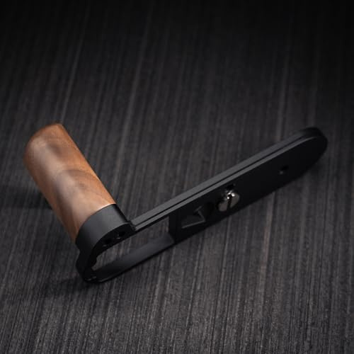 Wood Wooden Handle Grip For Lei ca M EV1 Digital Rangefinder Camera (Walnut + Black Base)