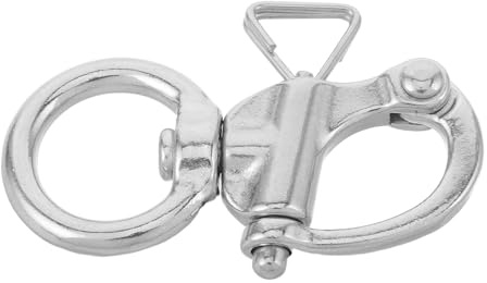 BUGUUYO Manilles De Levage Quincaillerie Nautique en Acier Inoxydable Manille D'Amarrage À Ressort en Acier Inoxydable Marines en