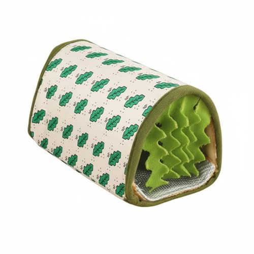 PETSOLA Meerschweinchen-Versteck handwaschbar Meerschweinchen Kuscheltunnel faltbar & tragbar Kuscheltunnel für Nagetiere für Kaninchen, M