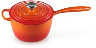Le Creuset Signature Enamelled Cast Iron Saucepan, for All Hob Types, 18 cm, 1.8 litres, Volcanic