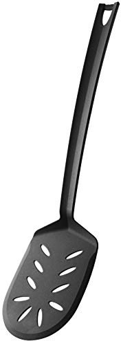 FACKELMANN 40243 Wok Asia Line-Paletta da Cucina in plastica, Cucchiaio per pentole e padelle rivestite (Colore: Nero), quantità: 1 Pezzo