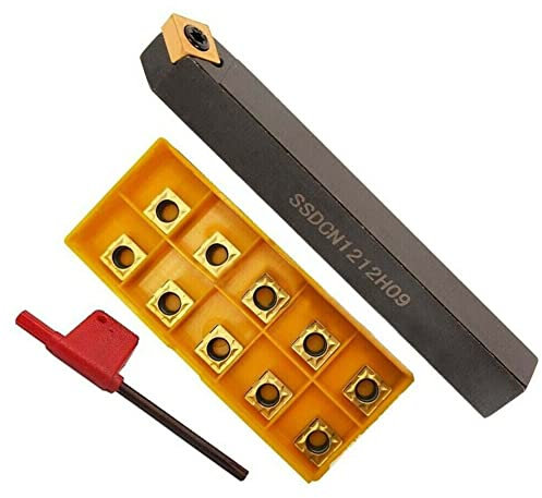 SSDCN1212H09 da 12 mm + SCMT09T308 45 Gradi Supporto per tornitura Esterno in Metallo Duro Inserto per Utensili elettrici Tornio Accessori