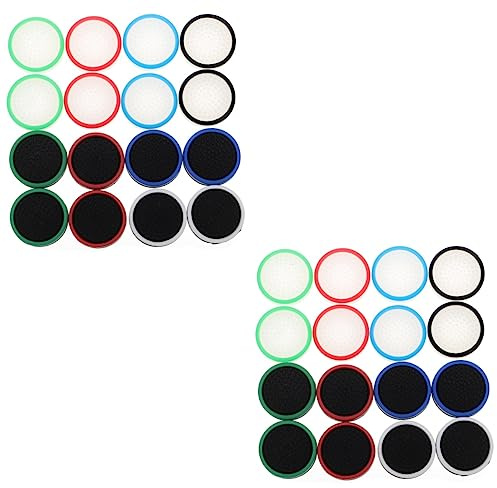 Garneck 32pcs Joystick Grip Cover Silicone Luminous Caps for Portable Gaming Console Accessories Joystick Cover Grip Compatible with Handheld Console Assorted style