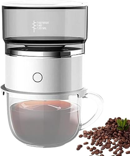 Espresso Machine - Mini Travel Single Serve Coffee Maker | Portable Single Cup Coffee Percolator, Single Cup Coffee Percolator for Travel, Driving, Camping, Offices