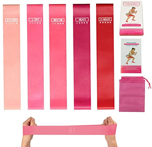 Loop Band – Bande de tension de fitness, anneau élastique en silicone pour les fesses | Boucles d'exercice pour jambes avec matériau en silicone, bandes d'exercice pour yoga, exercice, gym, 60 x 5 x