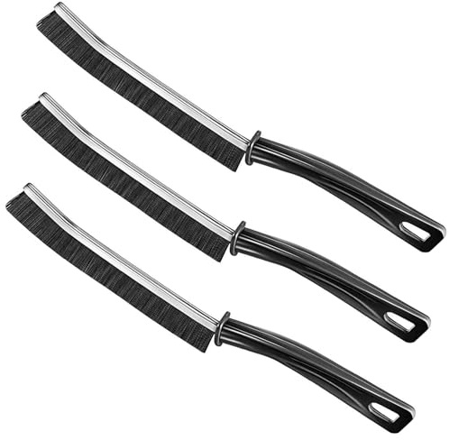 3pcs Crevice Cleaning Brush Set for Bathroom, Kitchen, Toilet, Sink, Tile Groove Gap, Home Door Window Groove Cleaner Tool UK