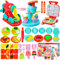 Diealles Shine Knete Set Knetwerkzeug für Kinder, Knete Dough Set, Knete Zubehör Kitchen Creations, Eismaschine Nudelmaschine Burgermaschine, Spielzeug Geschenk für Jungen und Mädchen ab 3 Jahre