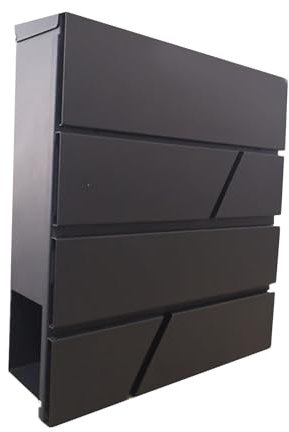 Wand Postkasten, Hausbriefkästen für, Paketbox Draussen, Wandbriefkasten für den Außenbereich, Brief- und Zeitschriftenzustellungskasten, Wetterfest, Großes Fassungsvermögen(Large)