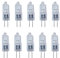 Liuyife 10 Piezas Bombilla Halógena G4 20W Regulable, Blanca Cálida 12V 2700K 280LM, Bombilla G4 para Luz del Gabinete, Campana Extractora de Cocina, Lámparas de Mesa