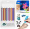 JXAXD Pack of 110 Printing Pen Filament Refills for 3D Pens Filament, 3D Printer Accessories Filament Refills for 3D Painting Pen, 3D Doddle Pen Filament Doodle Pen Refill Printer Printing Material