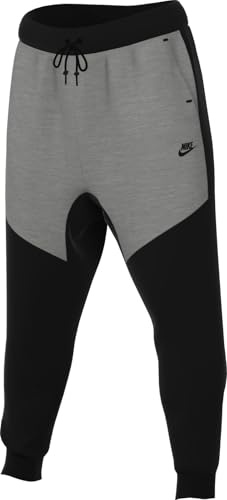 Pantaloni Jogger in Fleece Nike Tech – Uomo, Black/Dk Grey Heather/Black, HV0959-011, L